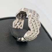 CERTIFIED 14K WHITE GOLD DIAMOND ETERNITY RING