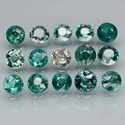 Multi-hue 5.08ct natural blue green Sapphire set