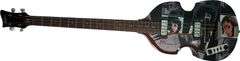 Beatles Paul McCartney Signed LeftHanded Custom Graphics Hofner Bass Guitar ACOA