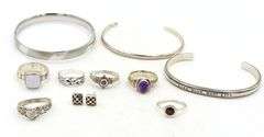 Group lot of Vintage 925 sterling silver mixed jewelry