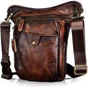 Genuine Leather Outdoor Waist and Thigh Bag