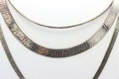 Group lot of 3 Vintage 925 sterling silver necklaces