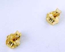 Vintage 14K Cameo Stud Earrings