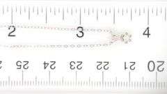 14kt White gold diamond pendant on chain necklace