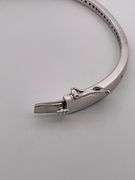 CERTIFIED BRAND NEW 14K WHITE GOLD DIAMOND BANGLE BRACELET