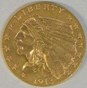 Splendid BU 1913 US $2.50 Indian Gold Piece. Nice