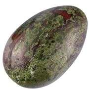 Dragon Blood Jasper Gemstone Egg with Stand