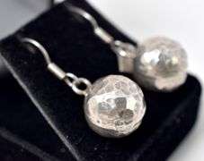 Ball Dangle Earrings in Sterling Silver 8.2grams