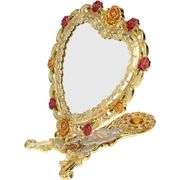 Heart-Shaped Handheld Mirror