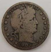 Lot Of "3" Barber Quarter Dollars, Circulated