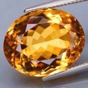 Huge! Top cut color and clarity 16.18ct Brazilian Citrine!