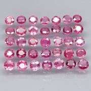 REAL! 3.50ct set of stunning violet red Rubies