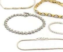 Group lot of 8 Vintage 925 sterling silver bracelets