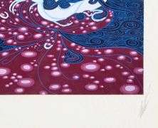 Erte Original Serigraph Signed from  "The Twenties Remembered"  Suite in Rare Silver Leaf Frame