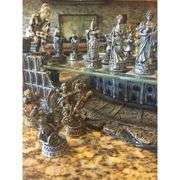 Roman Gladiators Coliseum Chess Set
