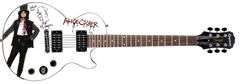 Alice Cooper Signed w Lyrics & Sketch Photo Graphics Epiphone Guitar Exact Proof ACOA