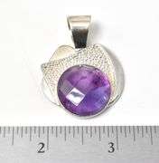 Set of Genuine Stone Pendants in Sterling Silver 15.2grams
