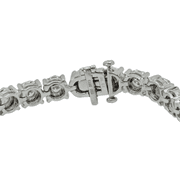 6 Ct Natural White Diamond in 18K (750) White Gold Tennis Bracelet