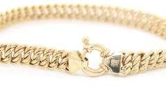 Smooth 14K YG Italian Made Bracelet