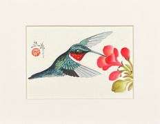 Spectacular One-Of-A-Kind Original Watercolor and Ink by Zheng