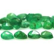 Pear cut 6.56ct Zambian Emerald set