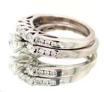 Dazzling White Gold Diamond Wedding Set