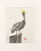 Spectacular One-Of-A-Kind Original Watercolor and Ink by Zheng