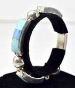 Mixed Blue Stone Bracelet in Sterling Silver 45.4grams
