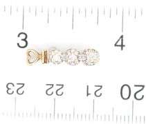 Lot of 2 10kt Yellow gold diamond bar pendants