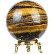 Tiger Eye Crystal Sphere with Stand