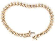 Always Popular S Link Diamond Tennis Bracelet