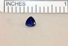 Intense Natural Blue Sapphire Trillion