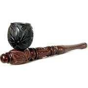 Carved Wooden Tobacco Pipe