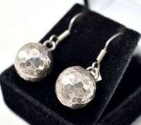 Ball Dangle Earrings in Sterling Silver 8.2grams