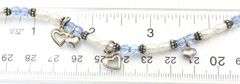 Group lot of 9 Vintage 925 sterling silver crystal beads bracelets