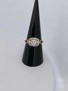 CERTIFIED 14K WHITE GOLD DIAMOND RING
