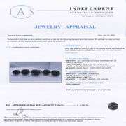 14K WHITE GOLD BLUE SAPPHIRE AND DIAMOND EARRINGS 45.69 C.T.W.