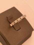 LADIES 14K WHITE GOLD AND DIAMOND BAND
