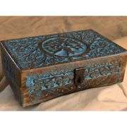 Tree of Life Handcarved Wooden Box