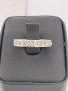 CERTIFIED BRAND NEW 14K WHITE GOLD AND DIAMOND BAND