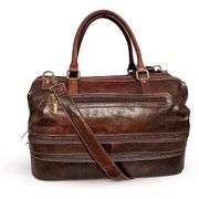 Premium Leather Duffel Bag Travel Luggage