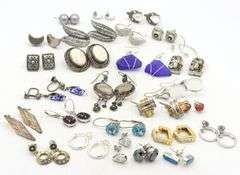 Group lot of Vintage 925 sterling silver earrings