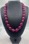 Beautiful Large 497.5 Ctw Mined From The Earth Natural Ruby Necklace