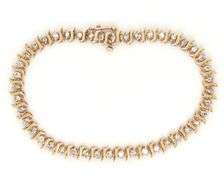 Always Popular S Link Diamond Tennis Bracelet