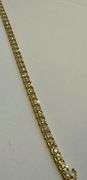 10K Yellow Gold Round Brilliant Cut Lab Diamond Bracelet