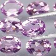 Glittering 8.44ct 7x5mm real Brazilian Amethyst set