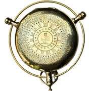 Brass Compass Alethiometer with Nautical Case