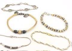Group lot of 11 Vintage 925 sterling silver bracelets