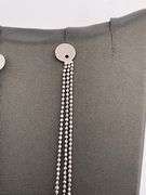 14K WHITE GOLD DANGLING EARRINGS
