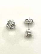 Sparkling 3.85 Ctw VVs1 F-G Lab Simulated Diamond Earrings